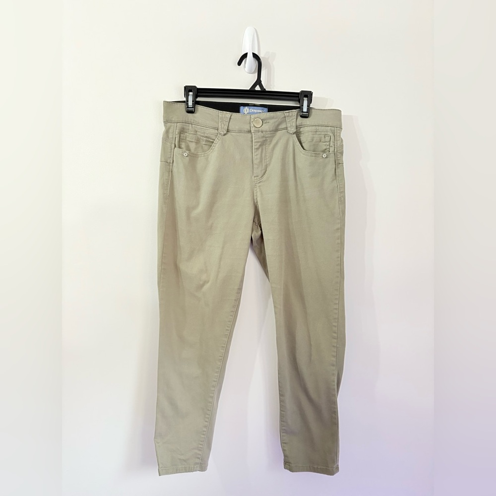 DEMOCRACY Olive Green Absolution Slimming Jean Pants Womens 10 Business Casual